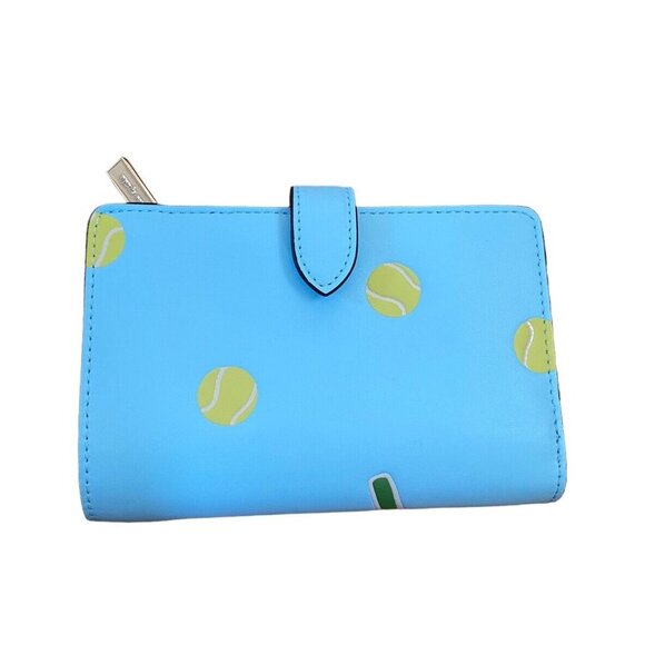 Kate Spade Grand Slam Tennis Medium Compact Bifold Wallet - Picture 2 of 5